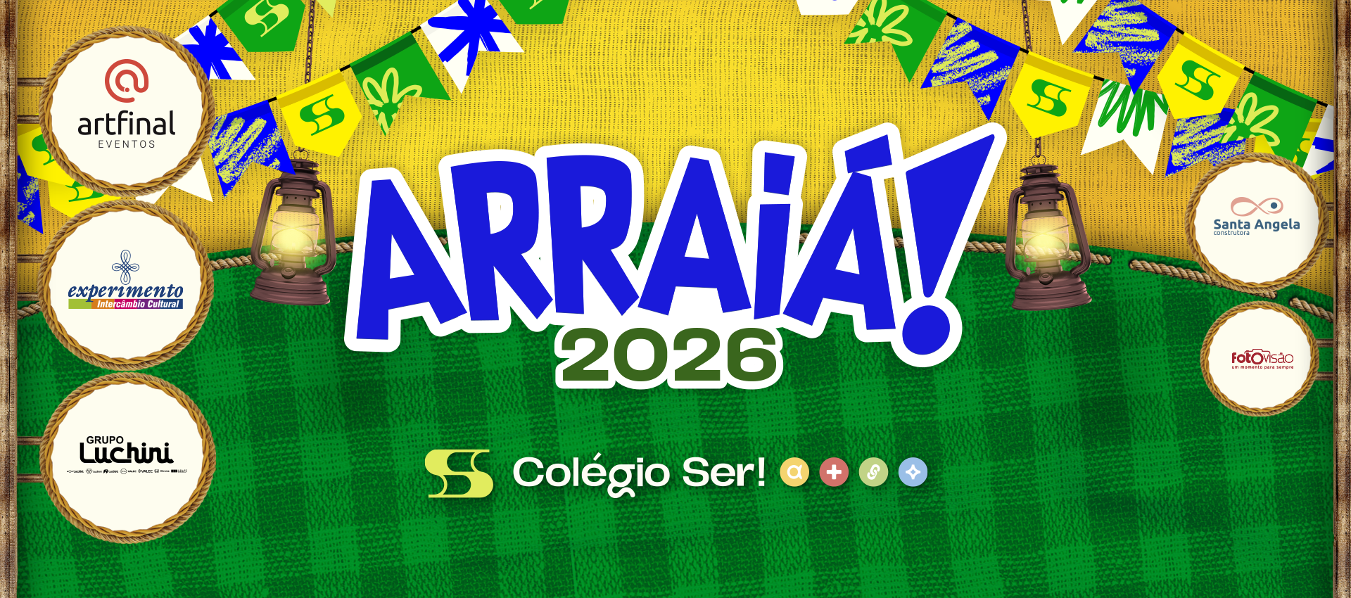 banner arraiá 2026