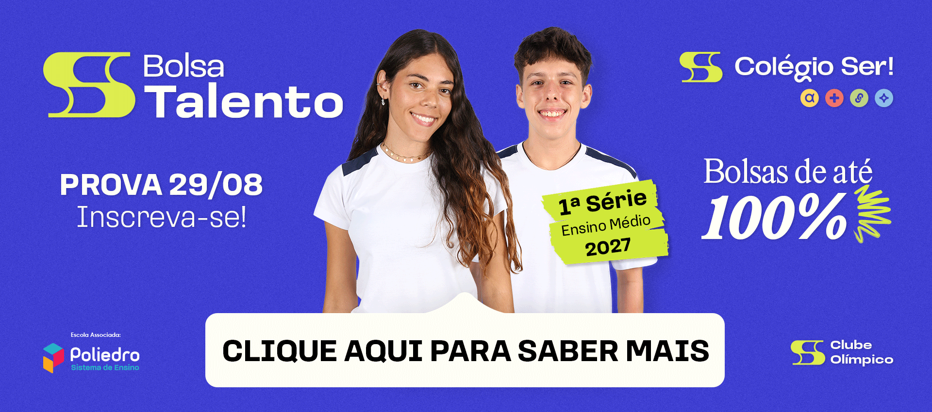 Bolsa Talento inscrições 2027